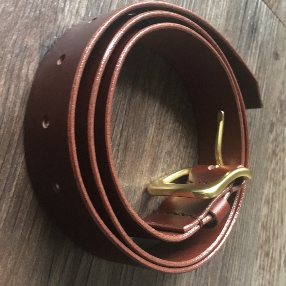 Handmade leather belt